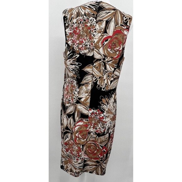 Trina Turk Shift Dress Pleated Spellbound Floral Sleeveless Size 10 Tropical - Picture 2 of 14